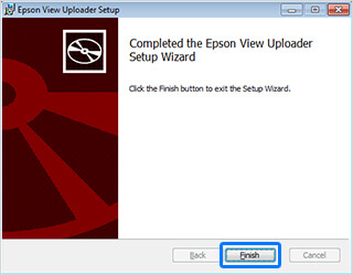 Download and Install the Epson View Uploader on your PC.