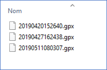 Convertir les données de l’entraînement en fichier GPX