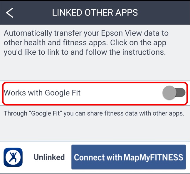 Link fitness data with other companies' apps